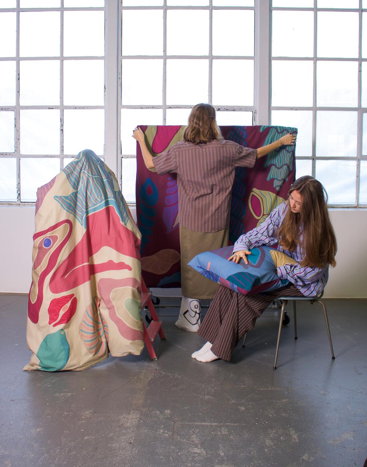 x Some Other Waves percale sengetøj - Bordeaux